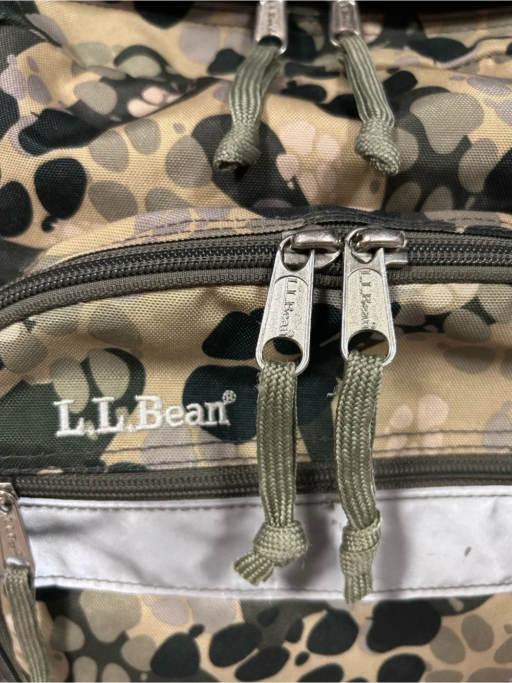L.L.Bean Paw Print Camouflage Unisex Backpack